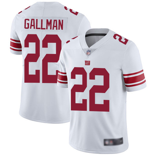 Men New York Giants #22 Wayne Gallman White Vapor Untouchable Limited Player Football NFL Jersey->women nfl jersey->Women Jersey